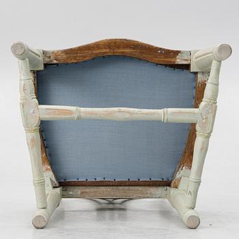 A Gustavian chair, end of the 18th century.