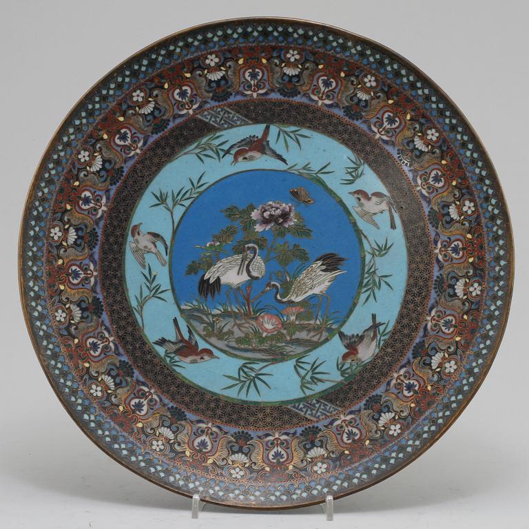 FAT, cloisonne, orientaliskt, 1800-tal.