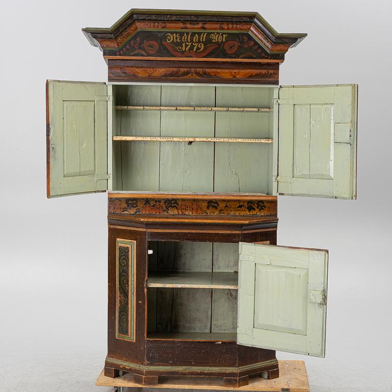 A cabinet, Dalarna, dated 1779.