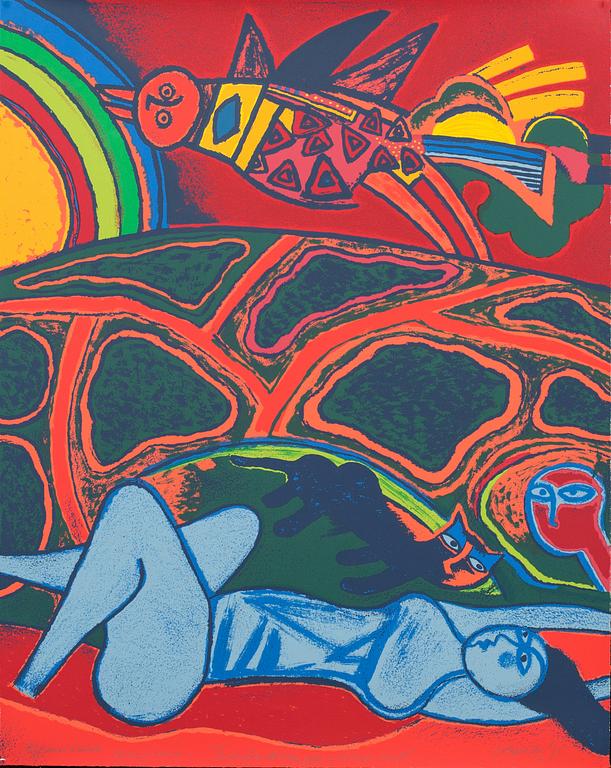 BEVERLOO CORNEILLE, färgserigrafi, signerad och daterad -95.