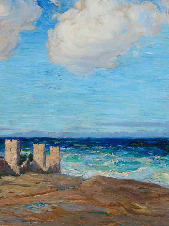 Ingeborg Westfelt-Eggertz, View over Visby City Wall from Nordergravar.
