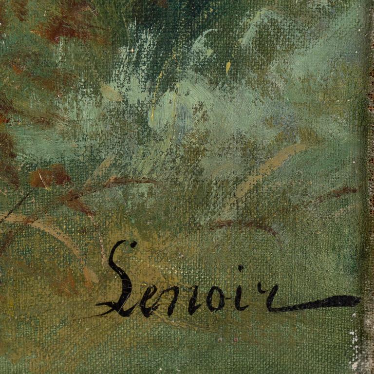 UNKNOWN ARTIST, oil on canvas, signed Lenoir.