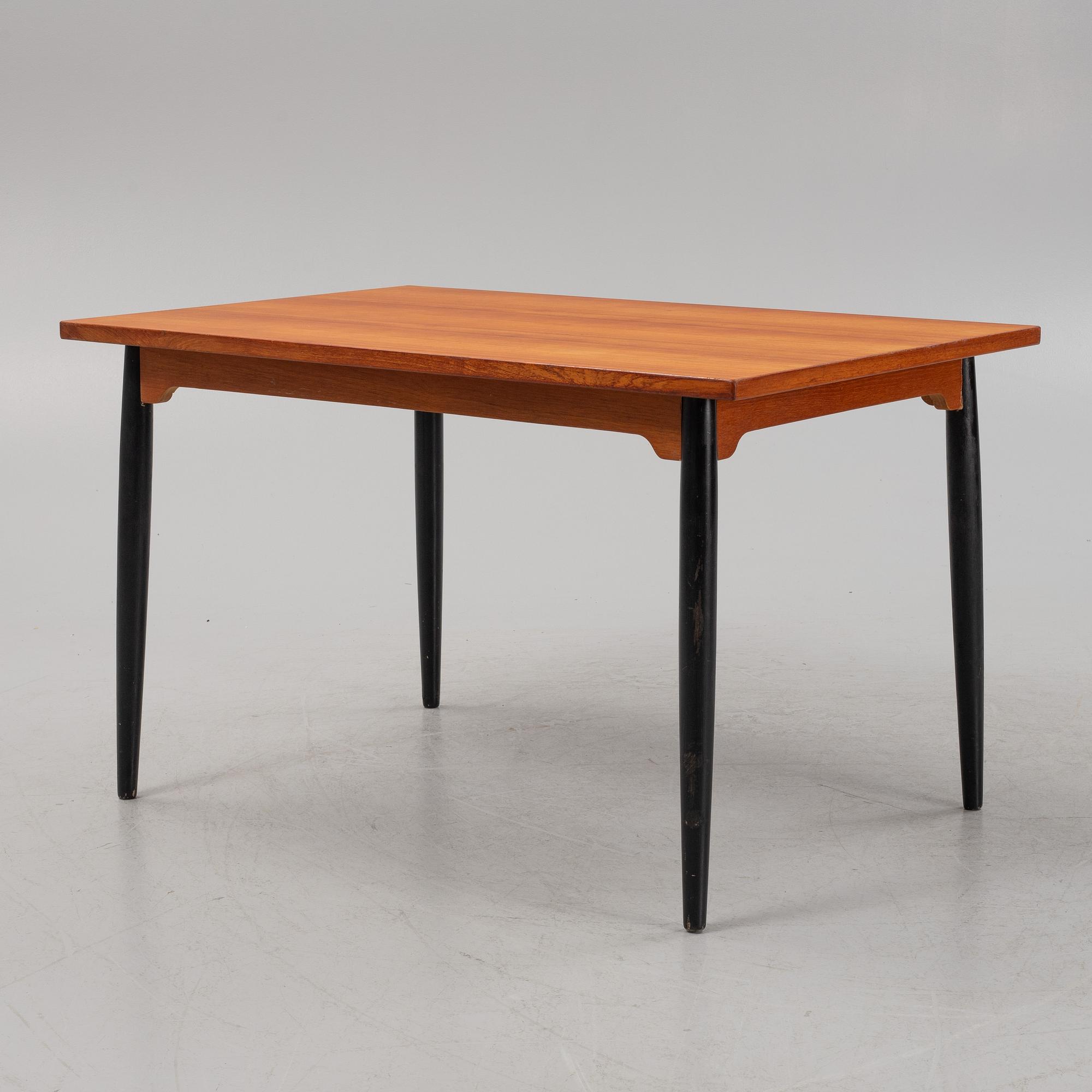 Ilmari Tapiovaara, dining table, "Fanett", mid 20:th century, Edsbyverken, Sweden.