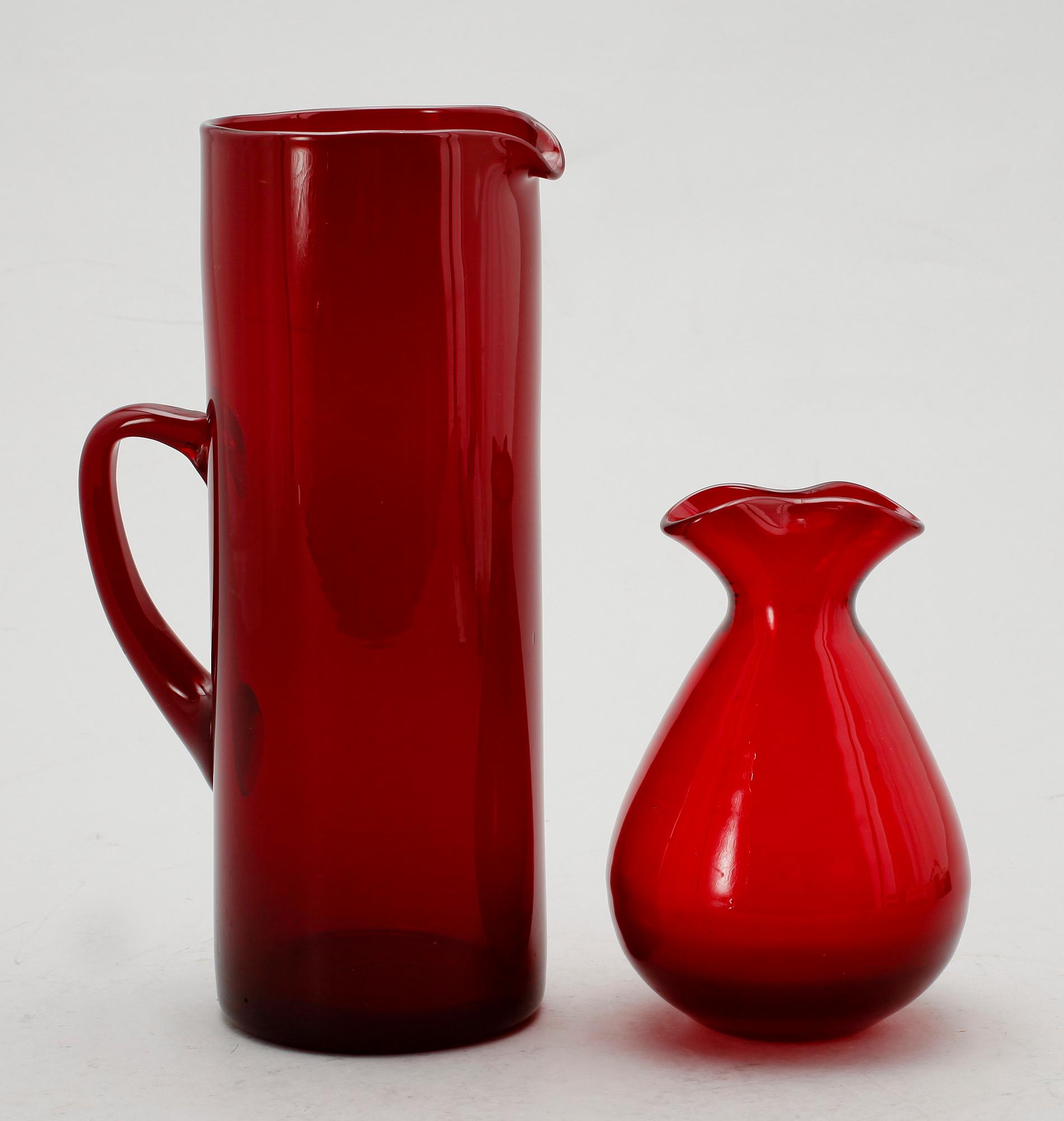 BRINGARE SAMT VAS, 2 del, glas, Reijmyre, 1900-talets mitt.