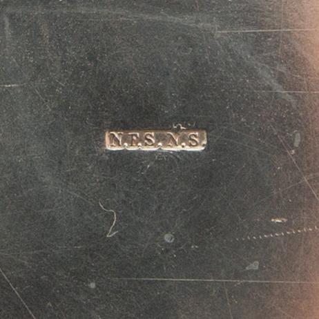Skålar på fot 2 st nysilver 1900-talets början.