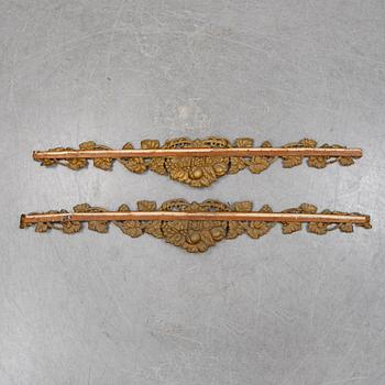 A pair of late 19th century cornices.