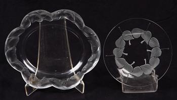 FAT, 2 st, glas. Lalique, Frankrike.