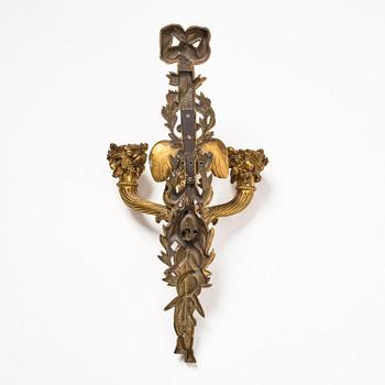Applique, för tre ljus, Frankrike, 1800-talets mitt, Louis XVI-stil.