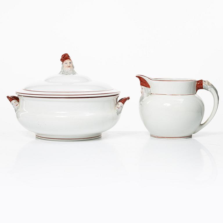 Rörstrand, a Christmas service pieces, 2 pcs, 'Herrgårdsjul', early 20th century.