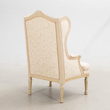 Fåtölj, Bergère, Louis XVI-stil, Frankrike.
