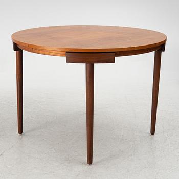 Hans Olsen, a dining table and four chairs, Frem Røjle, Denmark, 1950's.