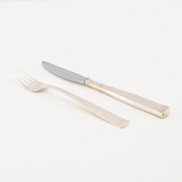 Jacob Ängman, cutlery approx. 68 pcs "Rosenholm GAB Stockholm 1970s".