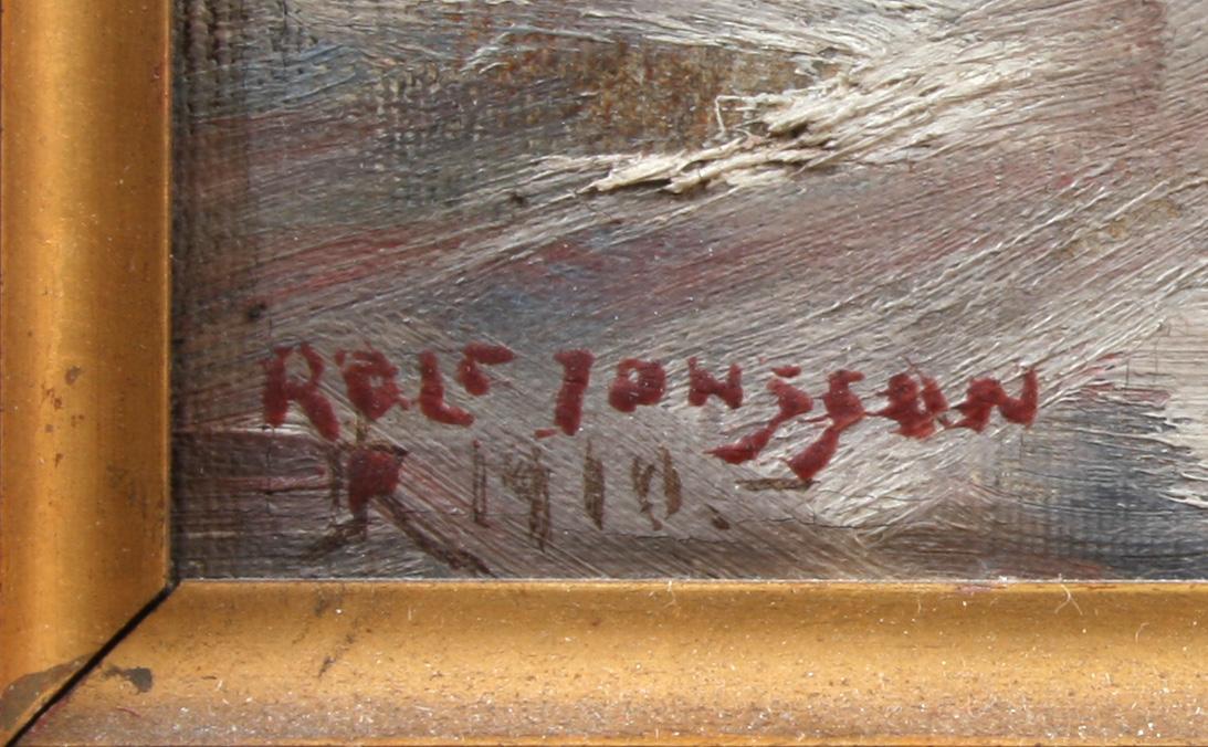 ROLF JONSSON, olja på duk, sign o dat 1910.