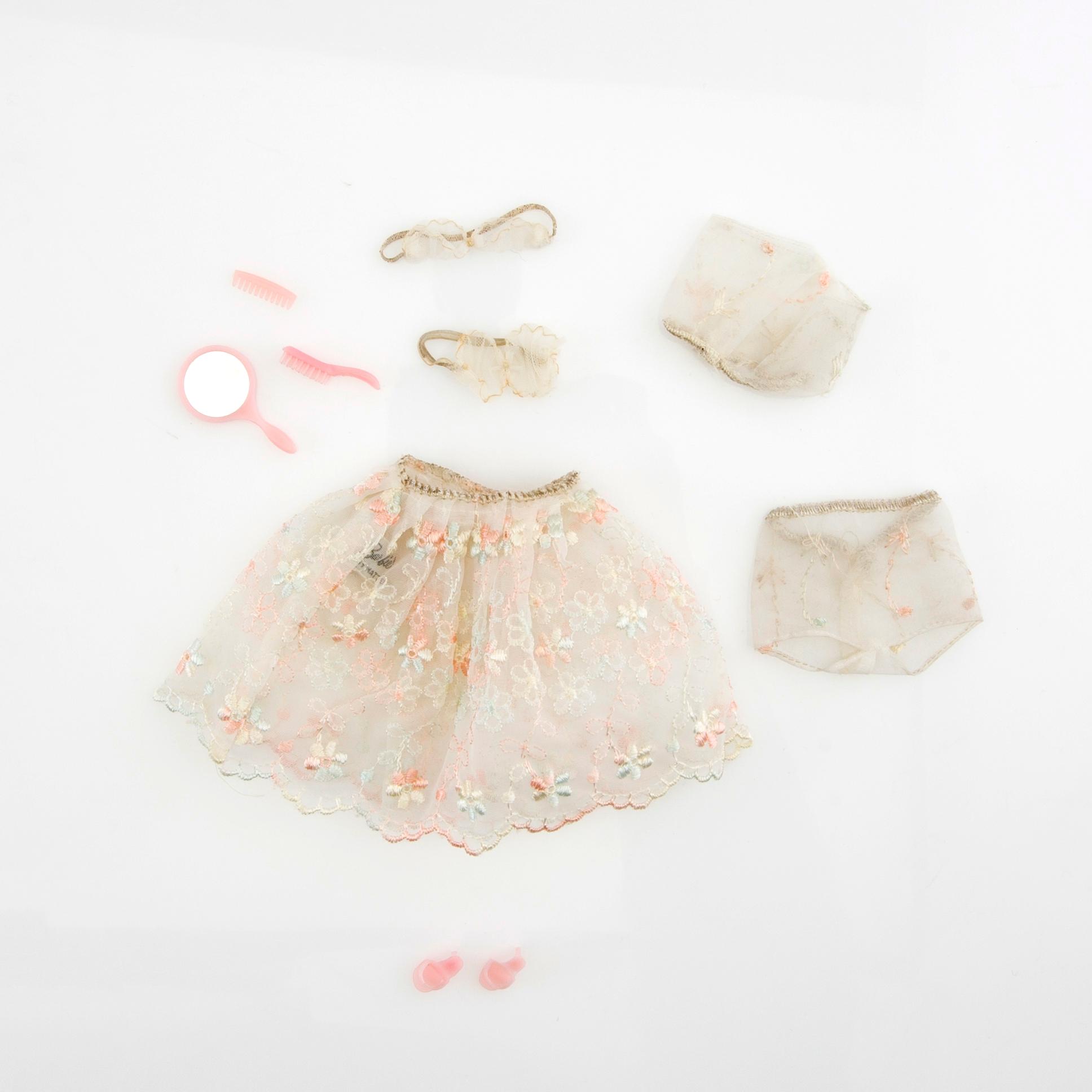Barbie clothes 5 sets. Vintage including "Gold 'n Glamour" Mattel 1965. "Floral Petticoat" Mattel 1960s.