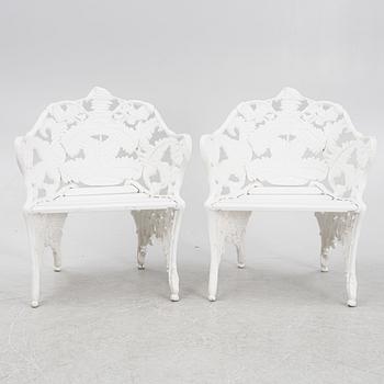 A pair of garden chairs, Byarums bruk, late 20th Century/21st Century.