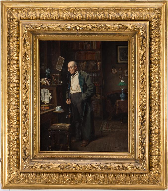 VINCENT STOLTENBERG-LERCHE, panel, signed Vinc. St-Lerche.