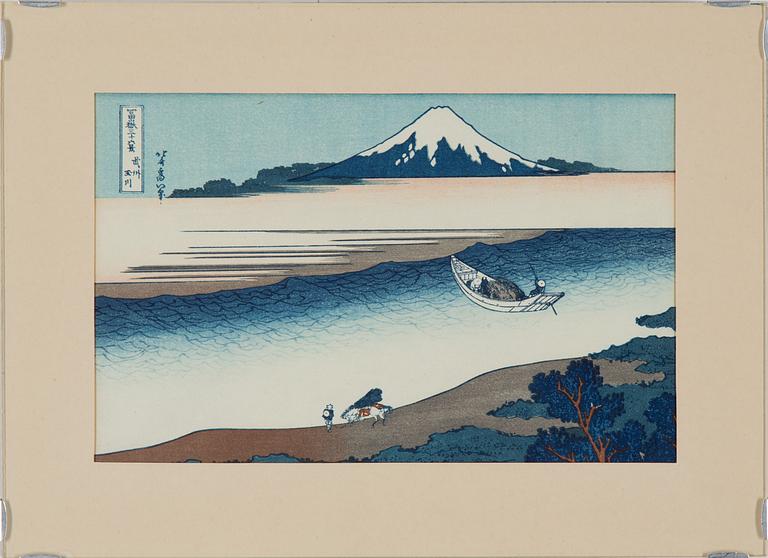 KATSUSHIKA HOKUSAI, WOOD CUT, 3, Japan, 19TH Century.