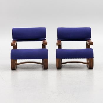 Jan Bocan, a pair of easy chairs, Thonet, made for the Czechoslovakian Embassy, Stockholm 1972.