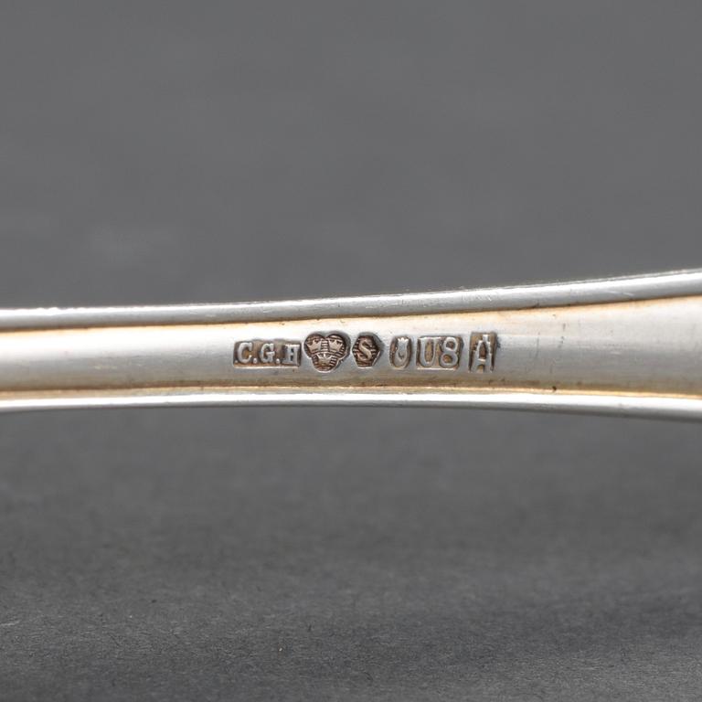 PARTI SILVER, bl a CG Hallberg, Stockholm 1961. Vikt ca 500  gram.