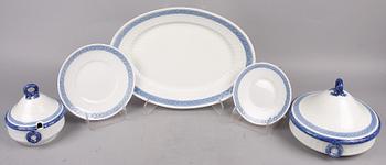 MATSERVIS, 50 delar, porslin, "Blå Vifte", Royal Copenhagen,