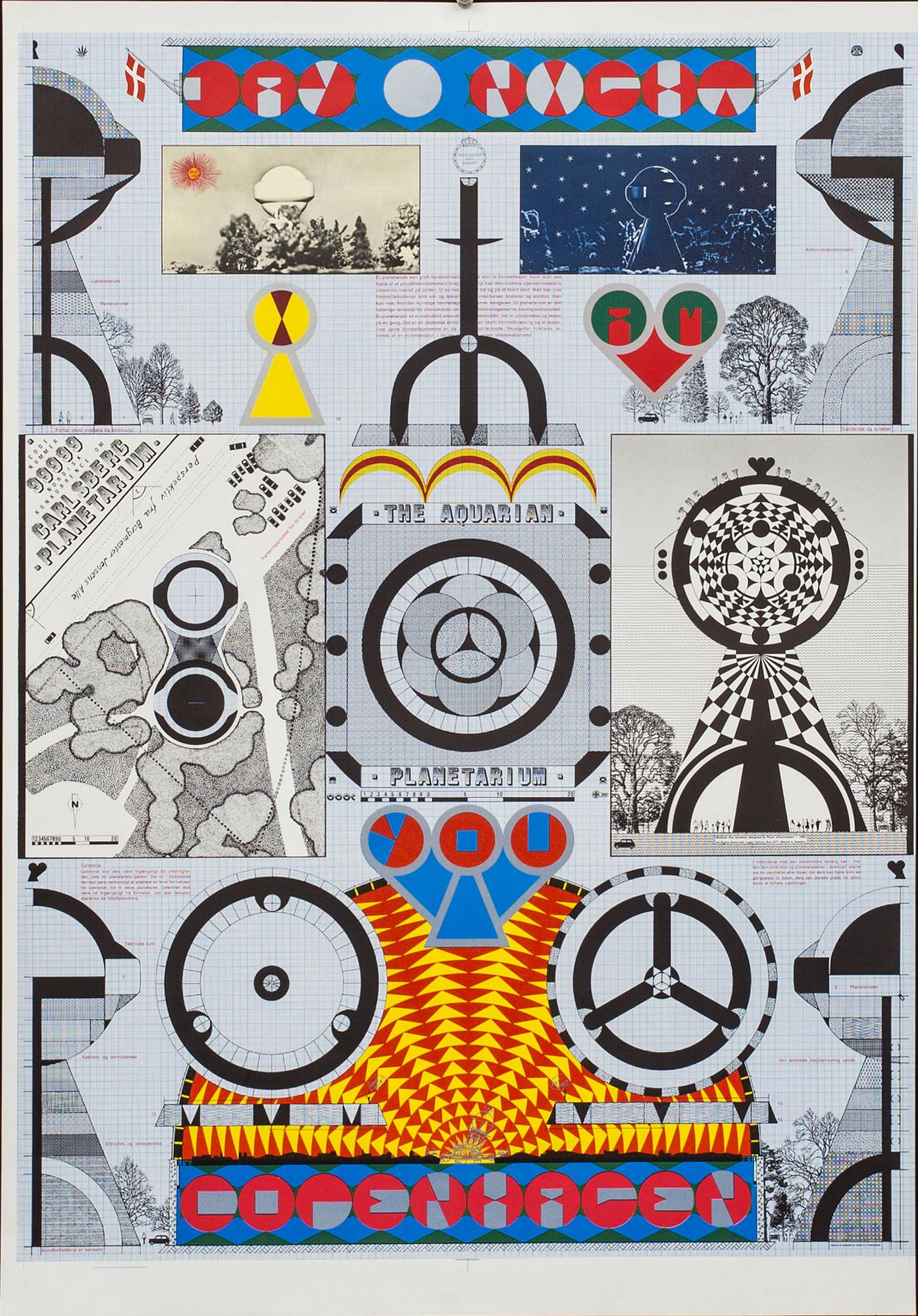 STURE JOHANNESSON, Affisch, "The aquarian", 1969.