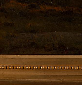 Herman Garman Schanche, oil on canvas, signed.