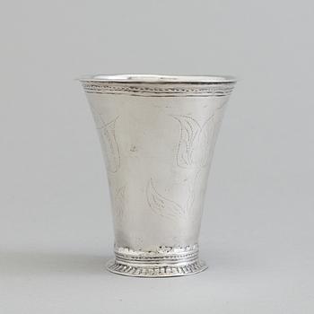 A silver cup by O. Källgren, 1767. Tot wheight 51 gram.