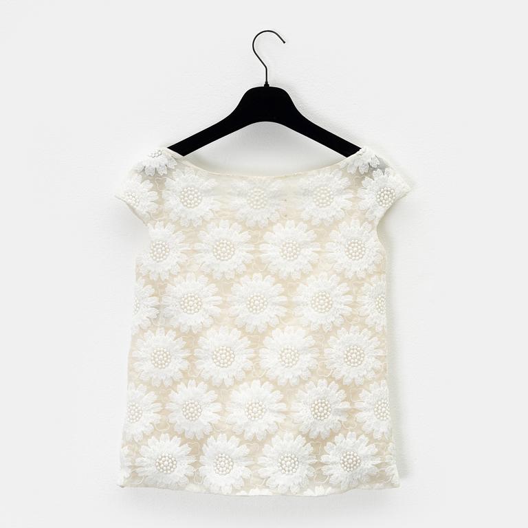 Giambattista Valli, a silk top, size 38/XXS.