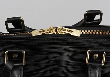 VÄSKA, "Keepall 55 Epi Black", Louis Vuitton,