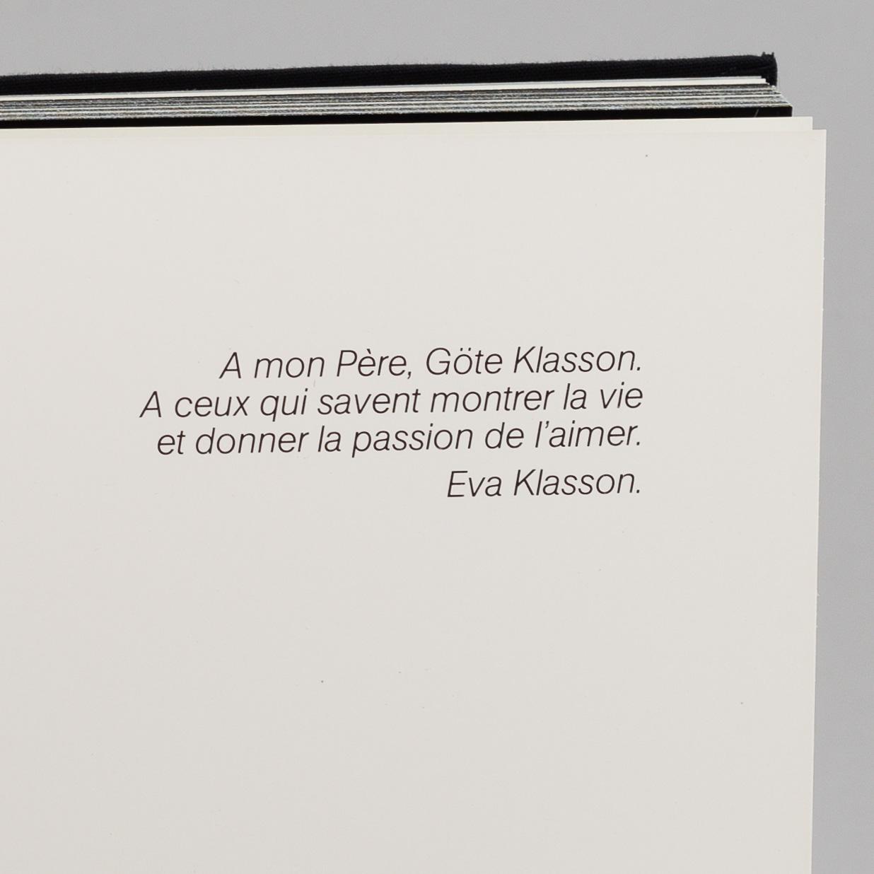 Eva Klasson, photo book,  'Le troisième angle' 1976.