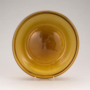 A Swedish around year 1800 glass bowl.