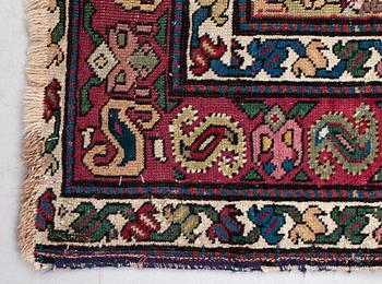 ANTIQUE KARABAGH RUNNER. 610,5 x 104 cm.