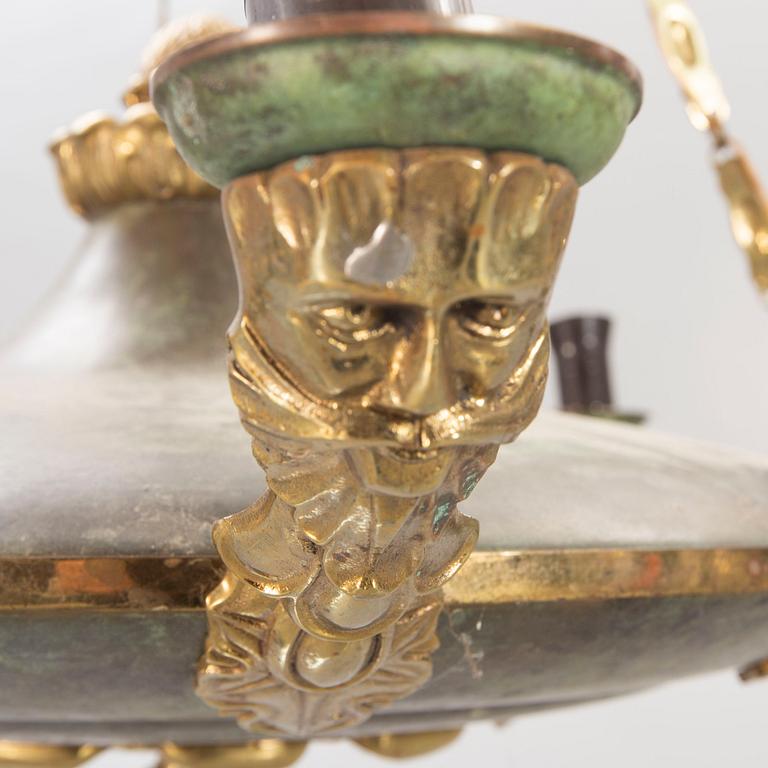 An empires style mid 1900s celing pendant.