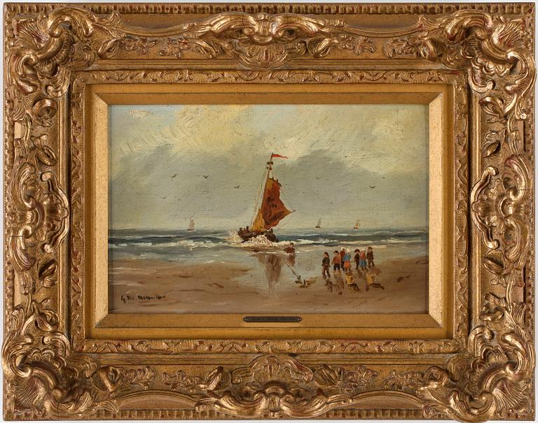 LUDWIG MUNTHE MORGENSTJERNE, tillskriven, olja på pannå, bär signatur.