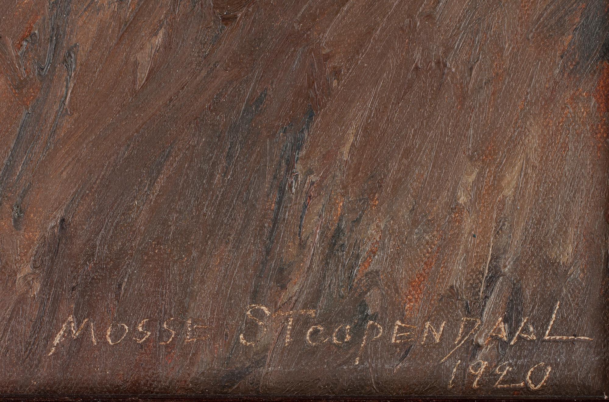 MOSSE STOOPENDAAL, olja på duk, sign och dat 1920.