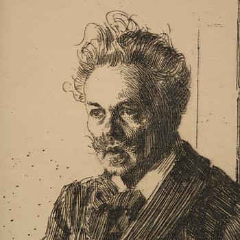 Anders Zorn, "August Strindberg".