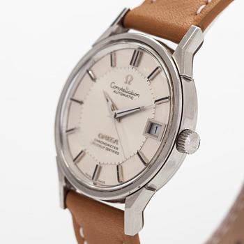 Omega, Constellation, Chronometer, "Pie-Pan", armbandsur, 34 mm.