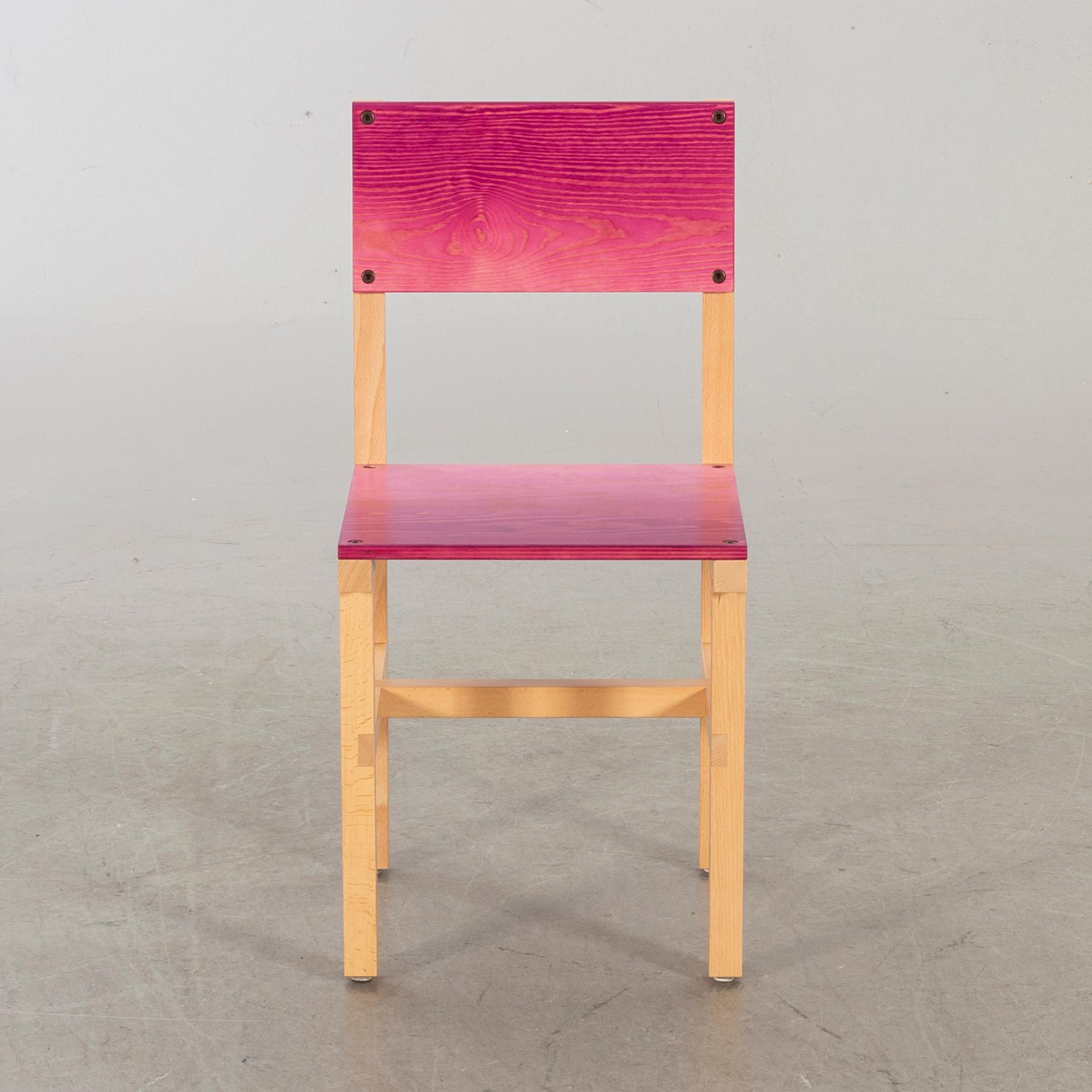 FREDRIK PAULSEN, "Röhsska"Designbaren, stol, Blå Station 2020, Stol 16/102.