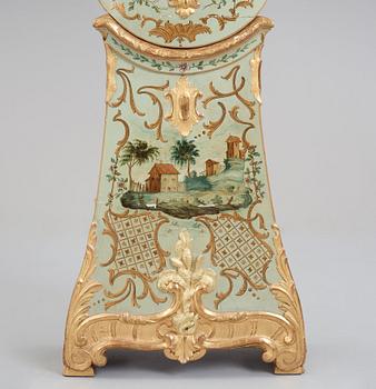 A Swedish Rococo 18th century longcase clock.