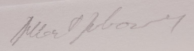 ALBERT JOHANSSON, färglitografi. Sign och numr E.A. V/XXX,