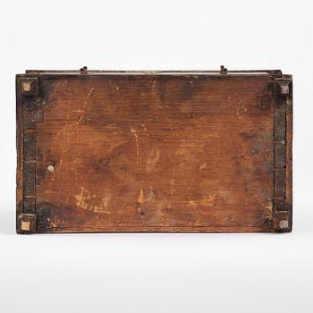 A Gustavian painted miniature escritoire.