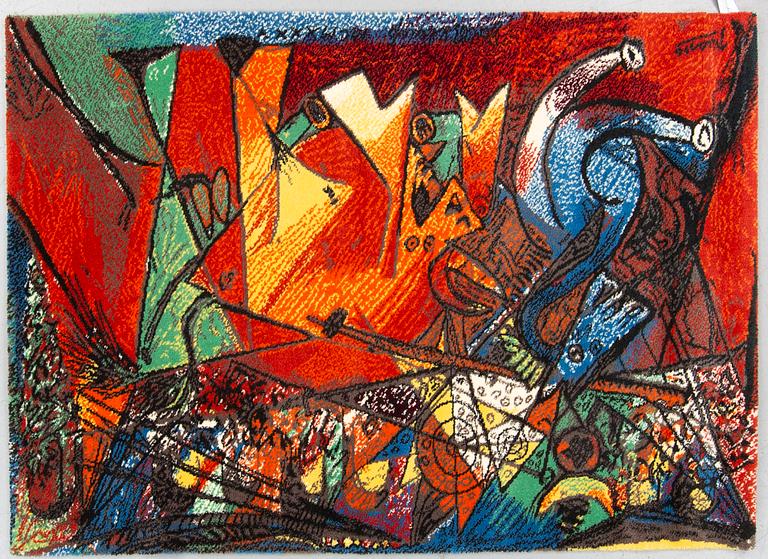 MATTA, Pablo Picasso, The Marina Picasso collection Ege Art Line, Danmark, 1900-talets slut, tuftad ca 204 x 140 cm.