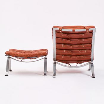 Arne Norell, an 'Ari' easy chair and ottoman, Norell Möbel AB, Sweden.