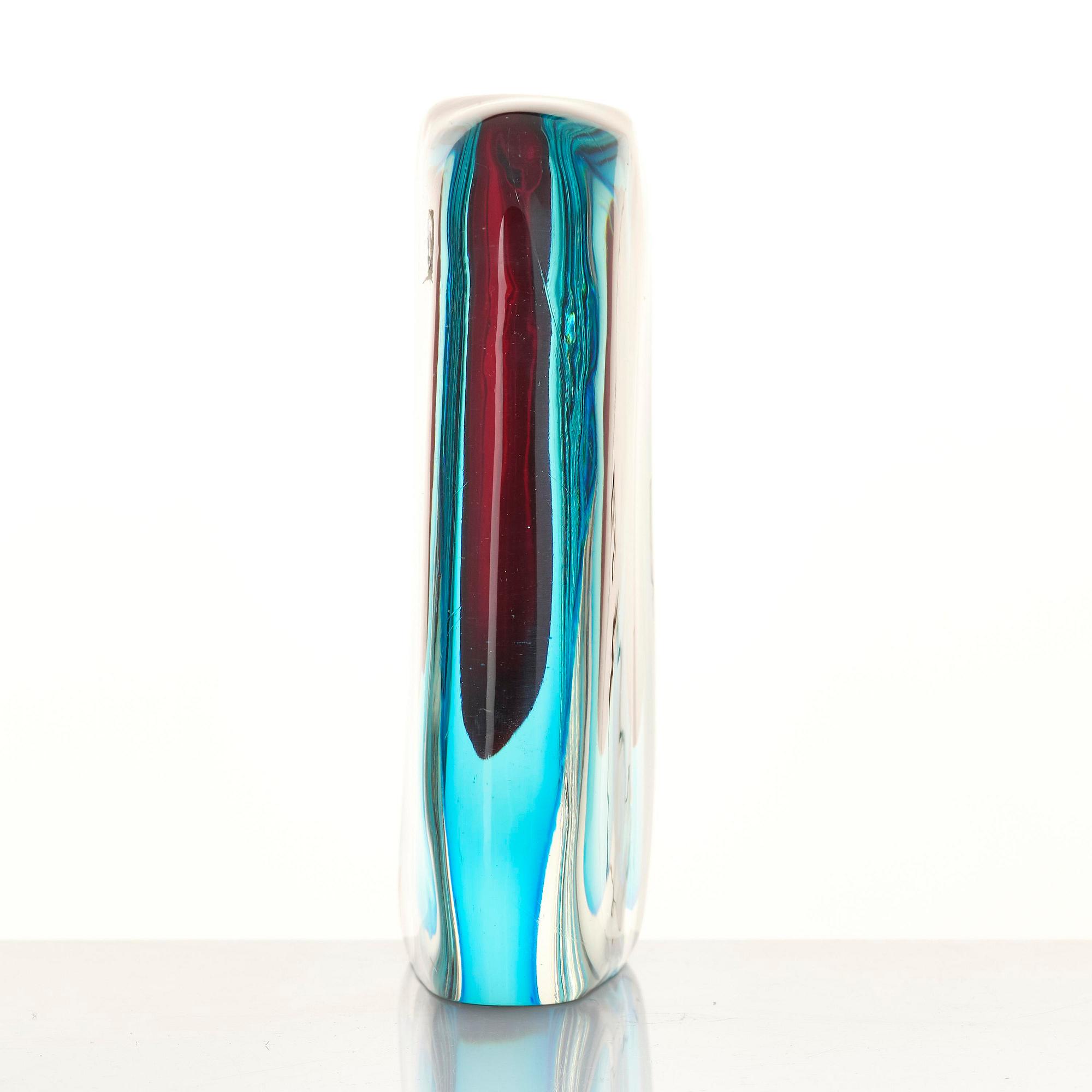 Antonio da Ros, a "Momento" glass vase, Cenedese, Murano, Italy, 1960s.