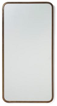 349. Swedish Modern, a brass framed mirror, 1940s-1950s.