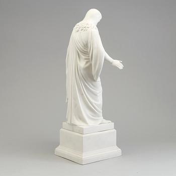 BERTEL THORVALDSEN, efter. Figurin, parian, Gustavsberg, 1934.
