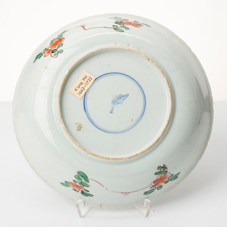 A porcelain plate, China, Kangxi (1662-1722).