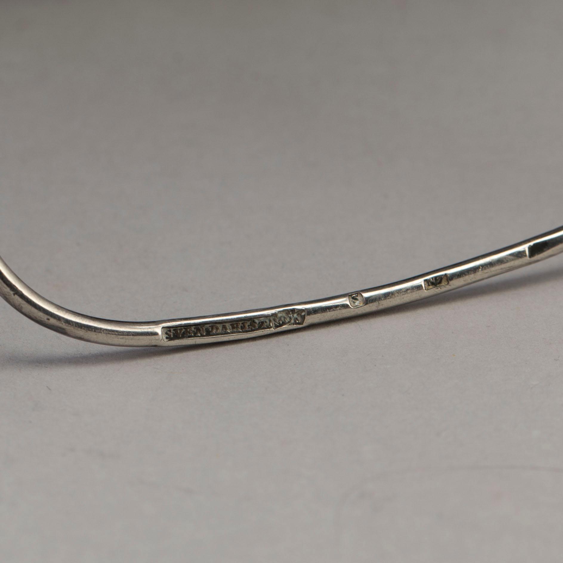 A Swedish Art Nouveau silver frame with glass, maker's mark Sven Dahlström, Skara 1913.