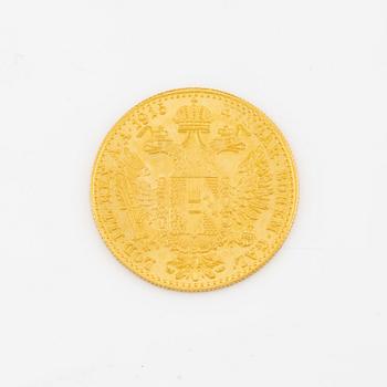 A Austria Hungarian goldcoin, 1 Ducat, 1915, restrike.