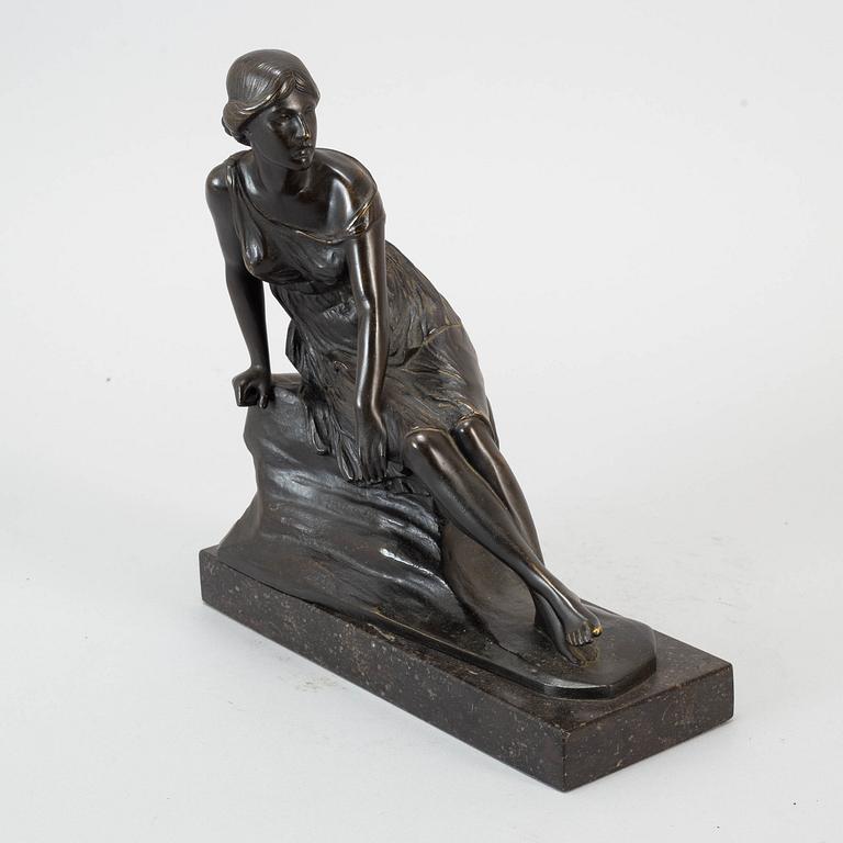 WALTER SCHULZE-THEWI, sculpture, bronze, signed.